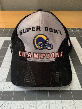 Vintage Puma Hat St. Louis Rams 2000 NFL Super Bowl Champions Adjustable Cap Y2K